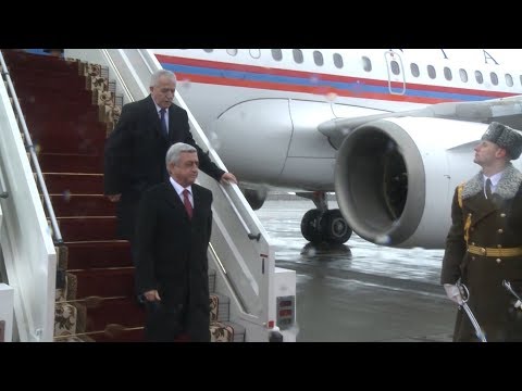 Президент Армении Серж Саргсян прибыл в Беларусь