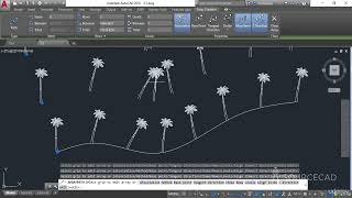 AutoCAD 2018 Part 041 Path array