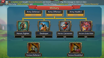 how to unlock t4.. very easy tips and tricks.. only for f2p.🖤🫶🍂 #lordsmobile #t4 #viral