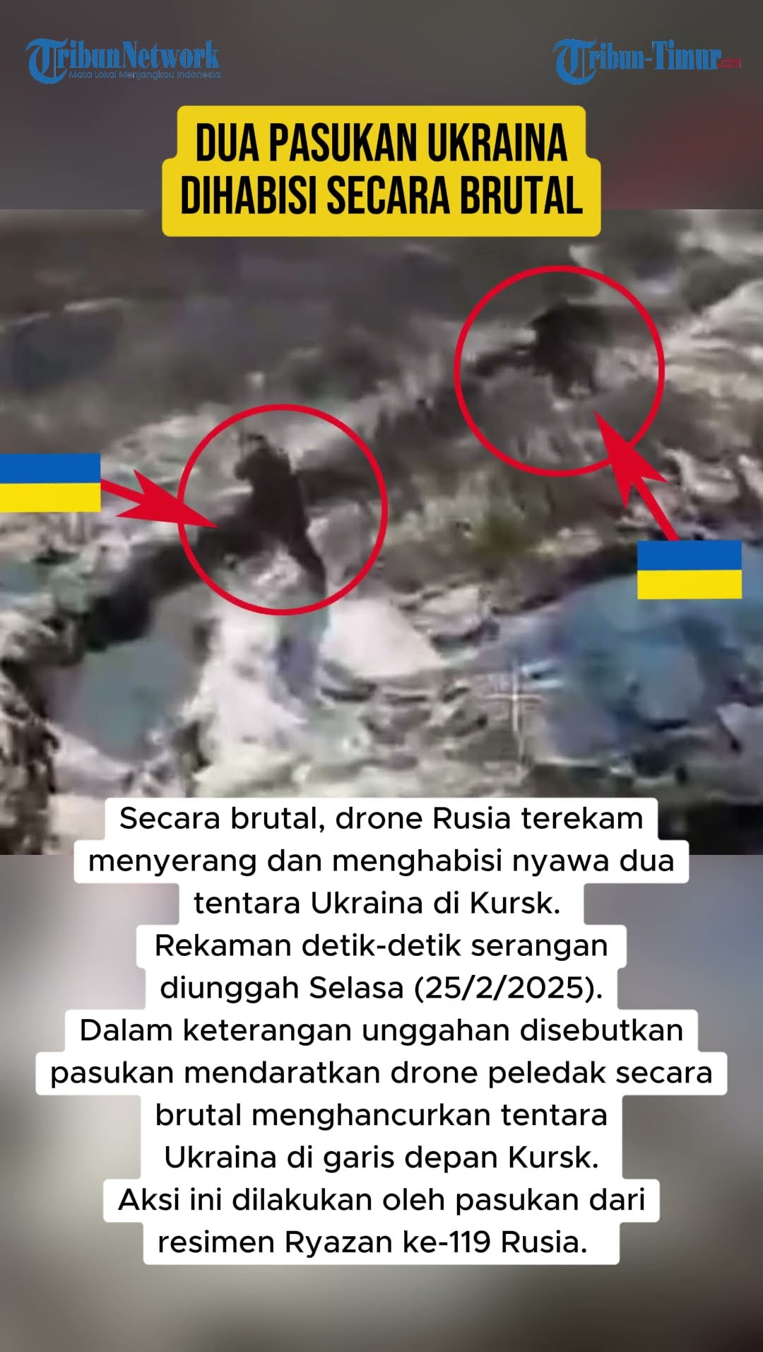 DUA PASUKAN UKRAINA DIHABISI SECARA BRUTAL