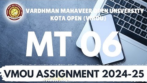 Bsc maths vmou assignment |.Mt 05 vmou assignment | bsc vmou assignment solved | new vmou assignment