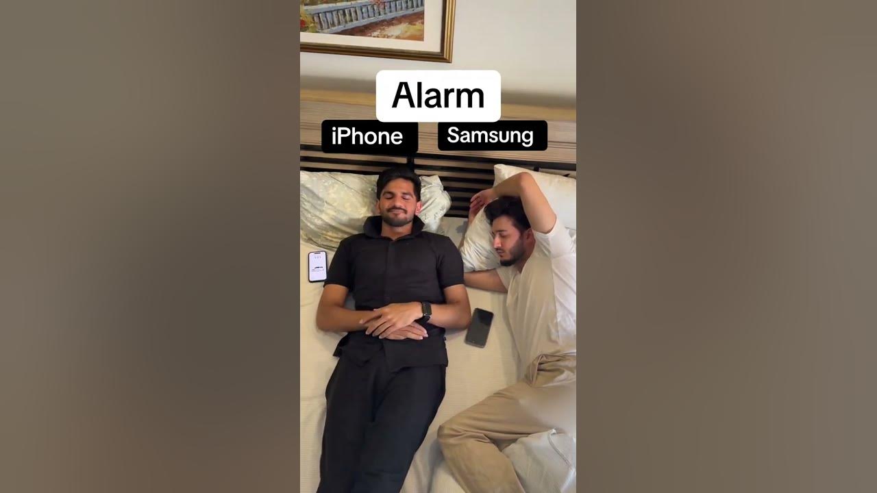 Iphone VS Samsung Alarm #funny #iphone #samsung #alarm Iphone VS Samsung Alarm #funny #iphone #samsung #alarm