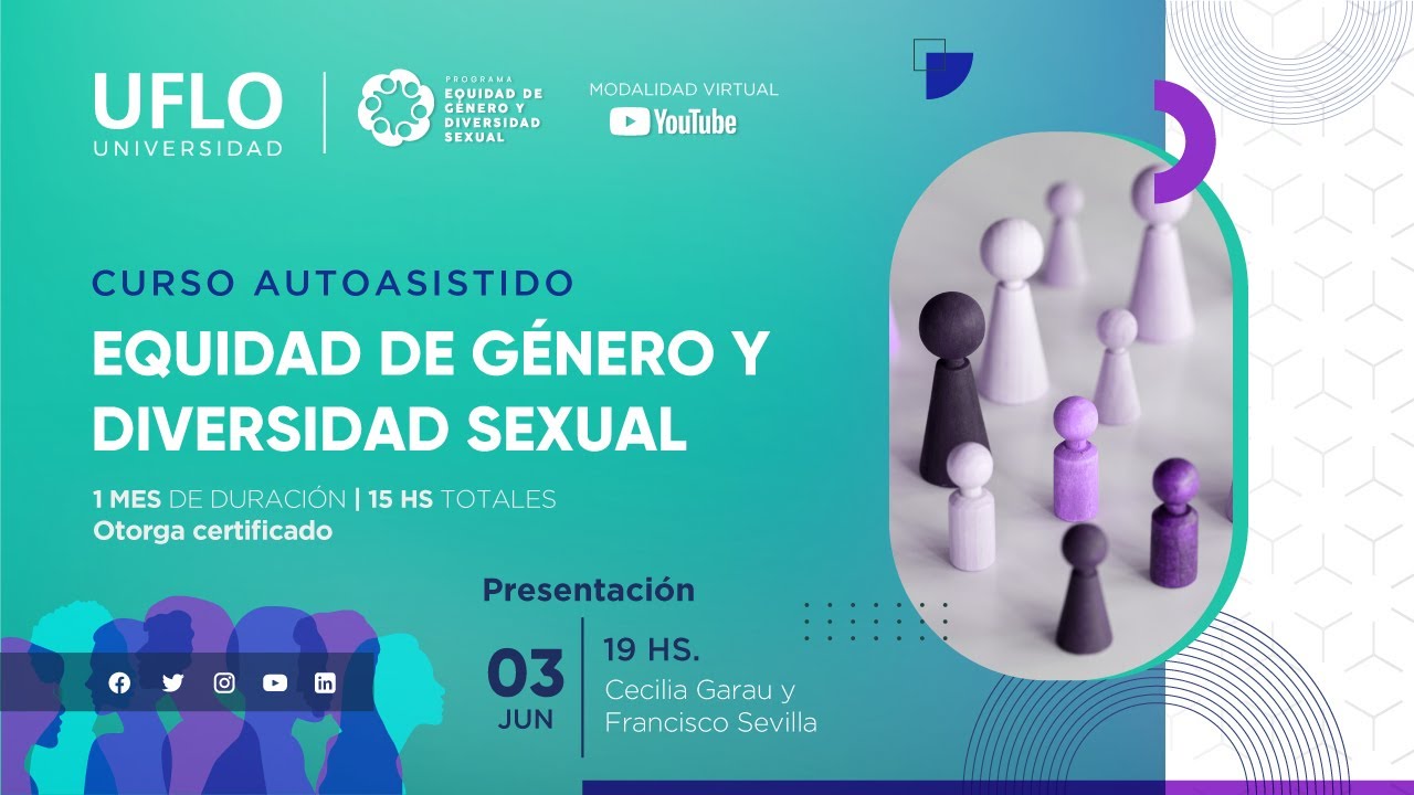 Presentación del Curso Equidad de Género y Diversidad Sexual - UFLO ...