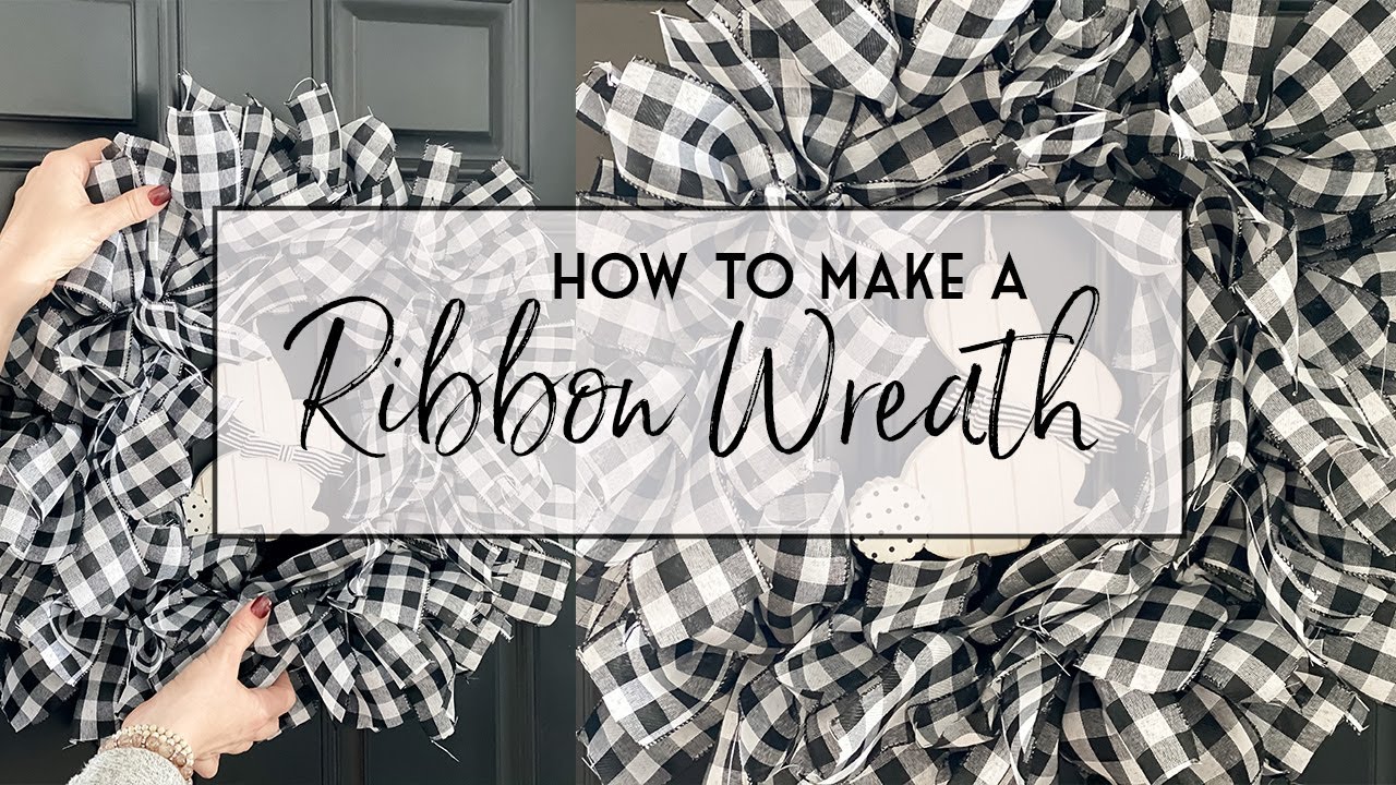 HOW TO MAKE A RIBBON WREATH YouTube