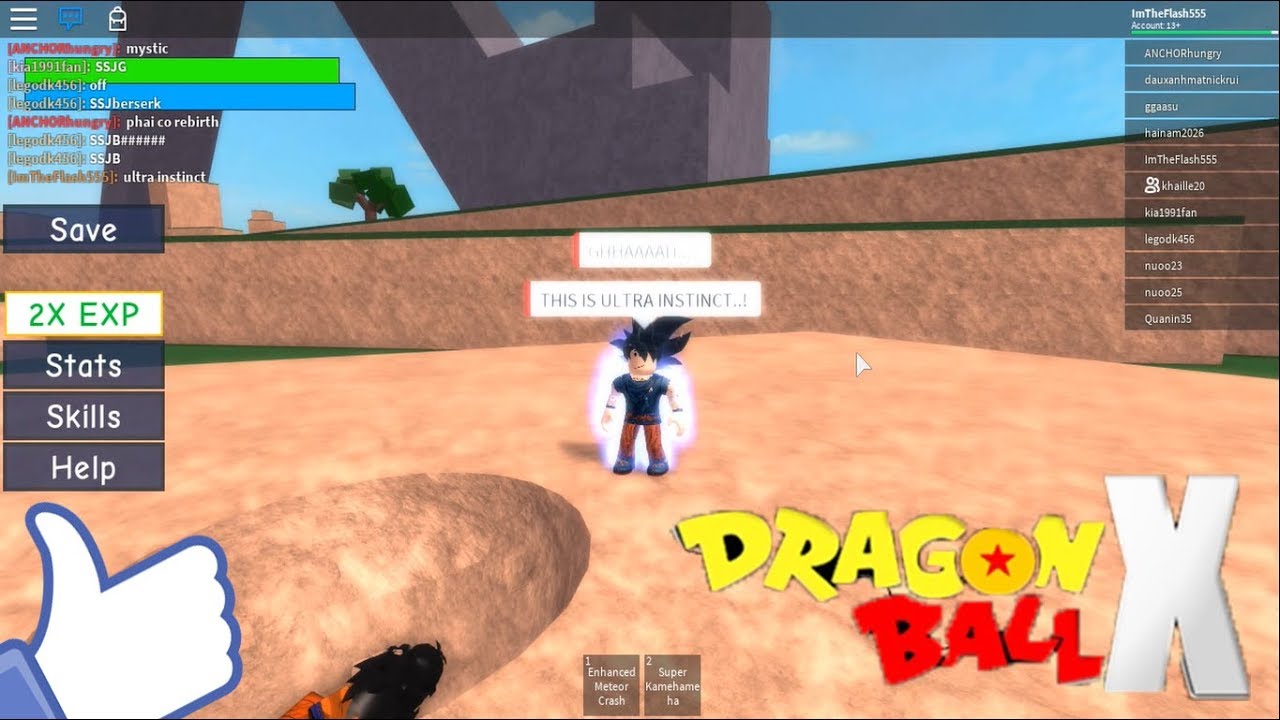 Roblox Dragon Ball X Ultra Instinct Youtube - 11 7 4x exp dragon fury roblox