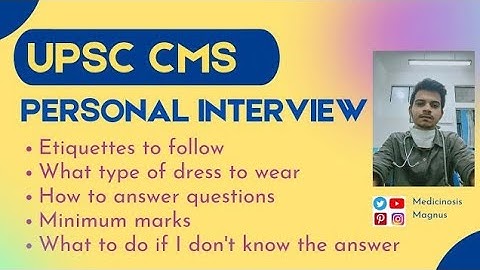 UPSC CMS personal interview II How can one ace it II E-book link in description #upscinterview