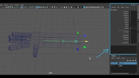 Maya (DIY) – Simple Rigging Part 3 | Attributes and Connection Editor
