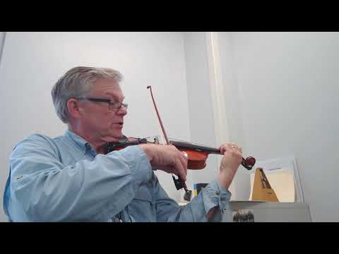 D Major Scale in Threes Essential Elements Book 1 #105 for violin or viola