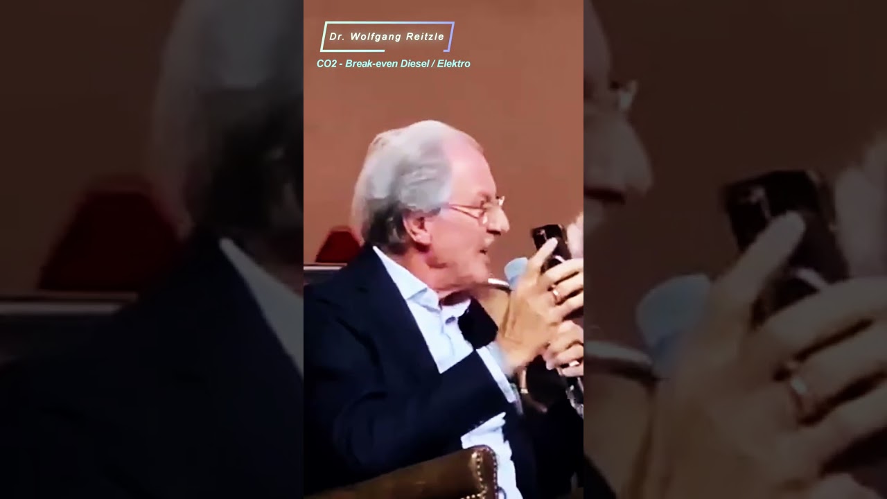 Dr. Wolfgang Reitzle - Motorworld München - CO2 Break-even Diesel / Elektro! 