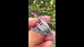 Siêu phẩm nhẫn cầu vồng xoay phối đá chủ | Lộc Tạp Hóa