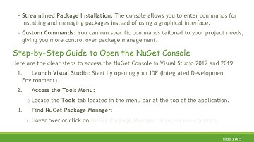 How to Easily Open the NuGet Console in Visual Studio 2017 and 2019