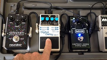 Using 2 delay pedals