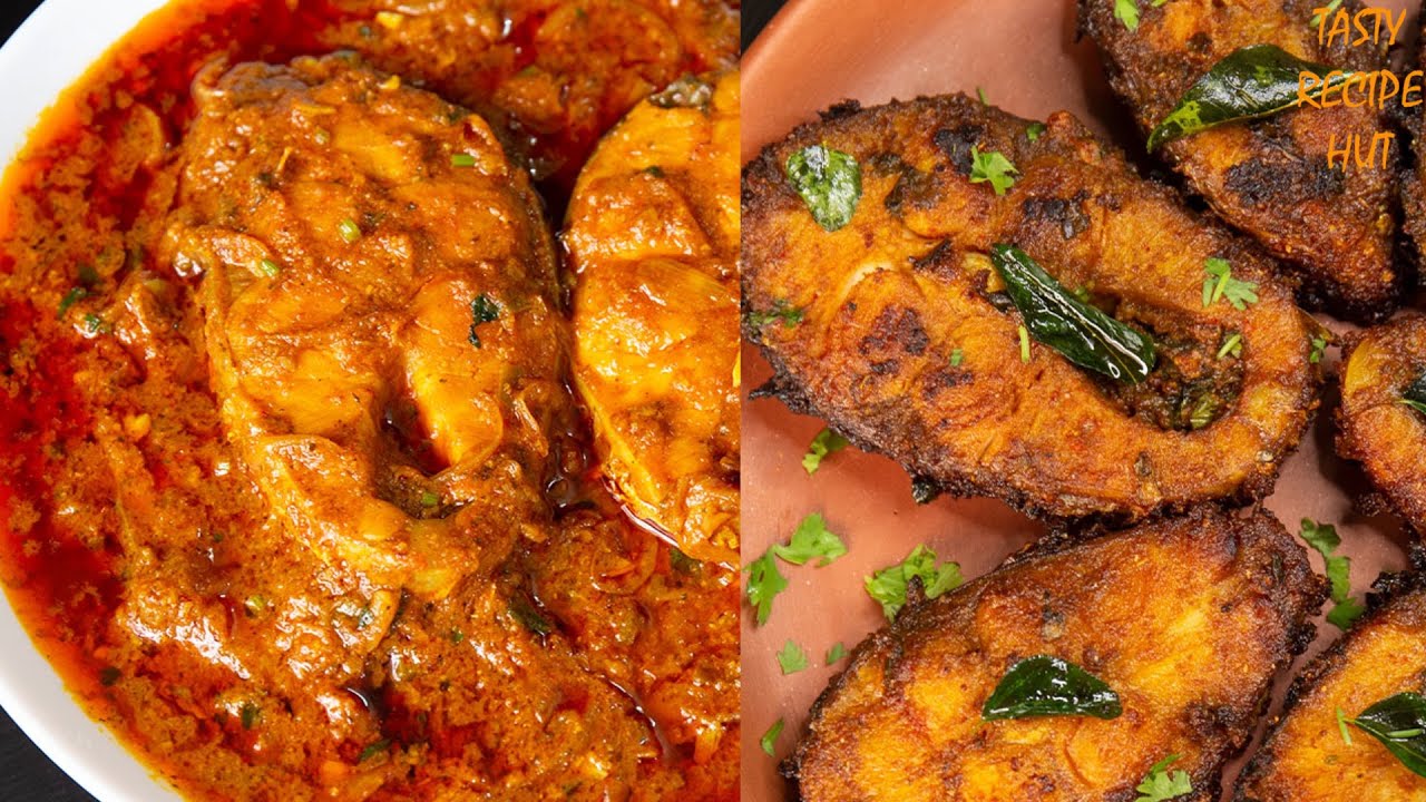 Two Types Of Fish Recipe ! Punjabi Fish Curry ! Rohu Fish Fry | Tasty Recipe Hut