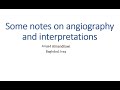 Notes on diagnostic coronary angiography