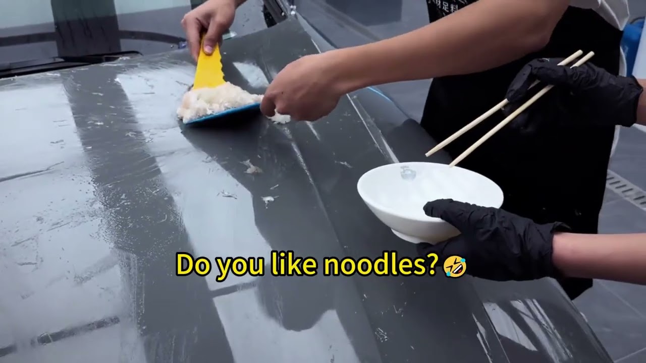 Substandard PPF leaves adhesive residue on the hood