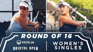 Jorja Johnson v Anna Bright at the Veolia Bristol Open Jorja Johnson v Anna Bright at the Veolia Bristol Open