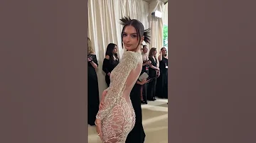 Emily Is Back With Her Naked Dress On The MetGala Red Carpet Vogue India 