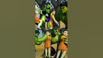 Cute doll vs Hulk #squidgame2 #fyp #shorts #hulk #squadgame3 #shortsviral #funny #squidgame