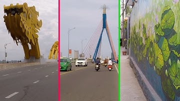 Dạo quanh THÀNH PHỐ ĐÀ NẴNG | Các CÂY CẦU NỔI TIẾNG và LÀNG BÍCH HỌA ĐÀ NẴNG