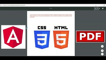HTML with CSS to PDF in Angular