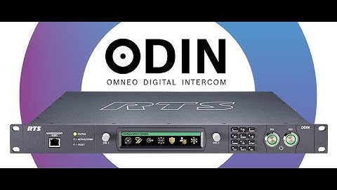 SMPTE ST 2110 on ODIN Digital Intercom Matrix in 1 minute presented by @LewisNico