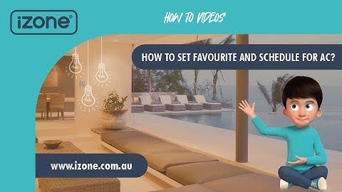 How to set up iZone favourites and schedules in the old iZone Home app?