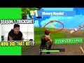 Reacting to the BEST TRICKSHOTS ever hit on Fortnite...