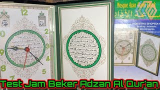 Test Adhan Alarm Clock Model Al-Qur'an For Sales