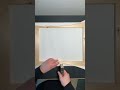How to stretch a canvas over a frame #shorts #canvas