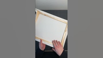 How to stretch a canvas over a frame #shorts #canvas