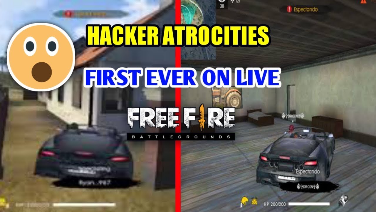 Free fire hacker atrocities on live first ever on live/VILLAGE