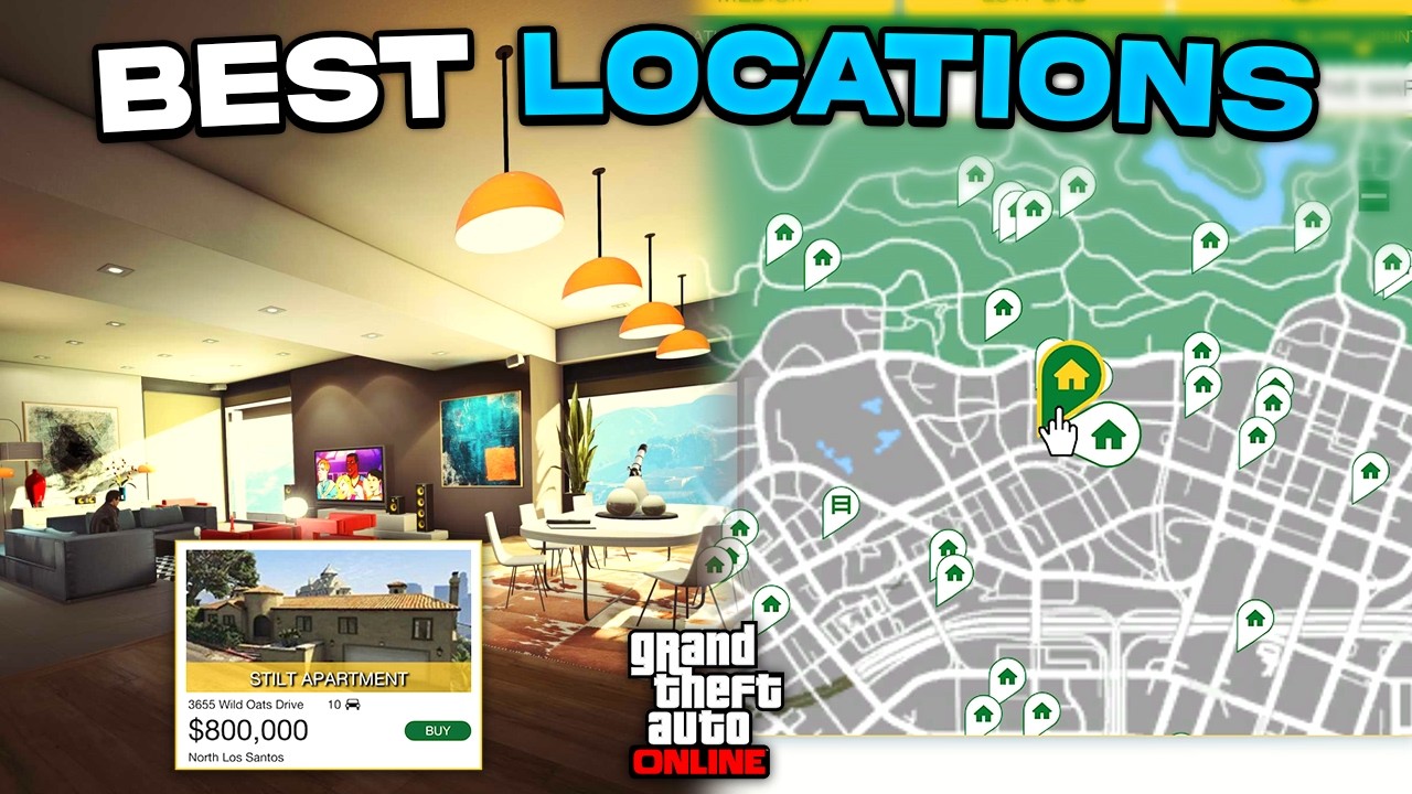 Best APARTMENT LOCATIONS To Be Owning In GTA Online YouTube 