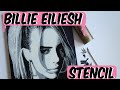 Billie Eilish 5 Layer Stencil - Stencil with me!