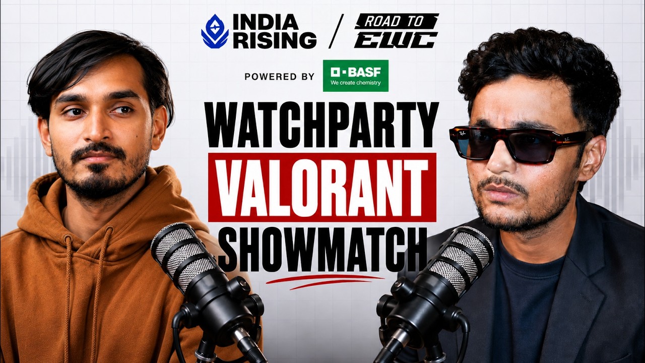 🔴 LIVE | S8UL | RNTX | India Rising: Road to EWC  Watch Party  @HarshKhelraay