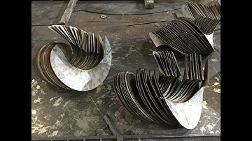 Ép cánh vít tải - Forming sectional screw conveyors