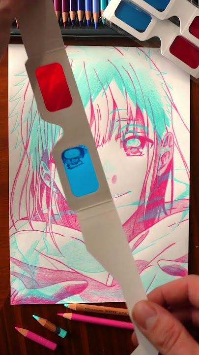 Blue Box Ao No Hako アオのハコ Drawing 3D Art Taiki Inomata 猪股 大喜 & Chinatsu Kano 鹿野千夏