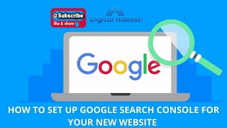 How to set up google search console for your new website - seo tutorial 2021 - Digital Rakesh