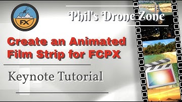 How to create an animated filmstrip for FCPX - Keynote Tutorial - no plug ins required