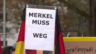 Manifestation Anti-Merkel À Chemnitz