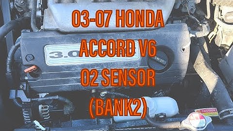 O2 Sensor Change on 2003-2007 Honda Accord 3.0L V6 (Downstream )