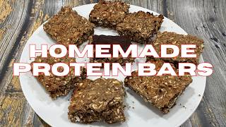 STOP BUYING PROTEIN BARS!  MAKE THESE INSTEAD.  EASY HOMEMADE PROTEIN BAR RECIPE