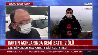 Karadeniz'de yük gemisi battı