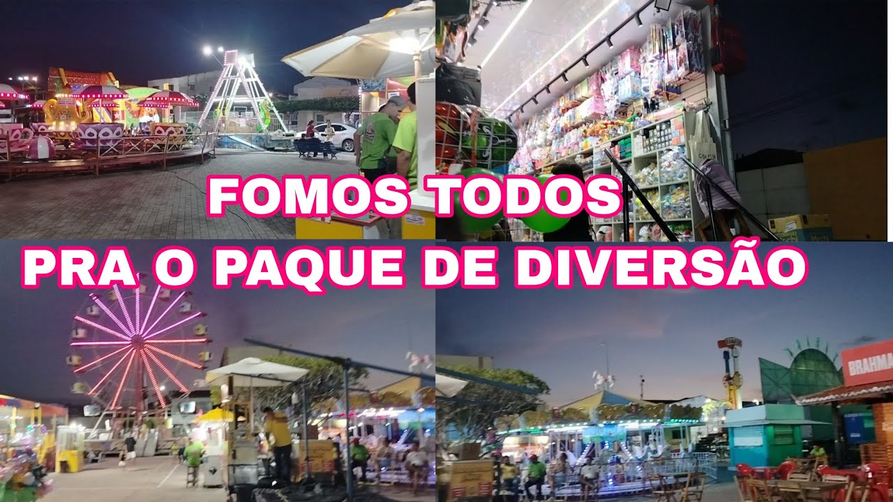VLOG/PASSEIO NO PARQUE DE DIVERSÃO NA MINHA CIDADE