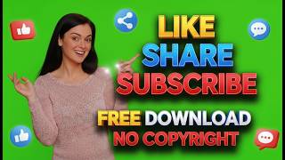 Woman Promotes Social Media Engagement on Green Screen #greenscreen #nocopyright #vfxpack
