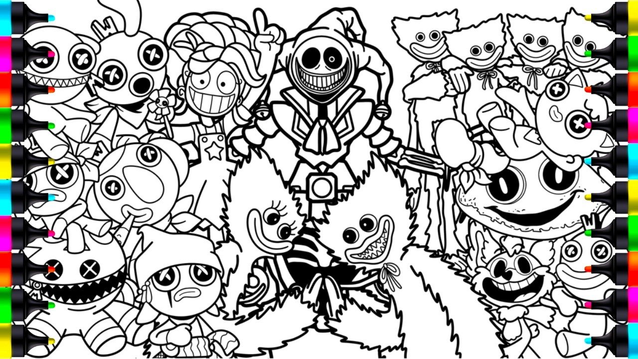 Poppy Playtime New Coloring Pages | How to Color All New Characters from Poppy Playtime 5