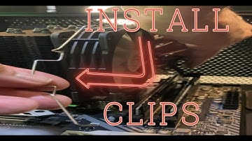 How to install CPU FAN CLIPS! Easy guide.