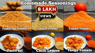 Homemade seasoning| peri-peri, tangy tomato, chilli lemon powder recipe
