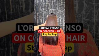 Step by Step X-TENSO On Colored Hair 🔥 #hair #hairtutorial #youtubeshorts #shorts #haircare #viral