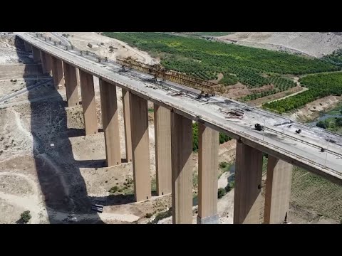أين وصلت أعمال مشروع تأهيل جسر الرستن في ريف حمص