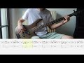 Mneskin  beginn  bass cover  playalongtab